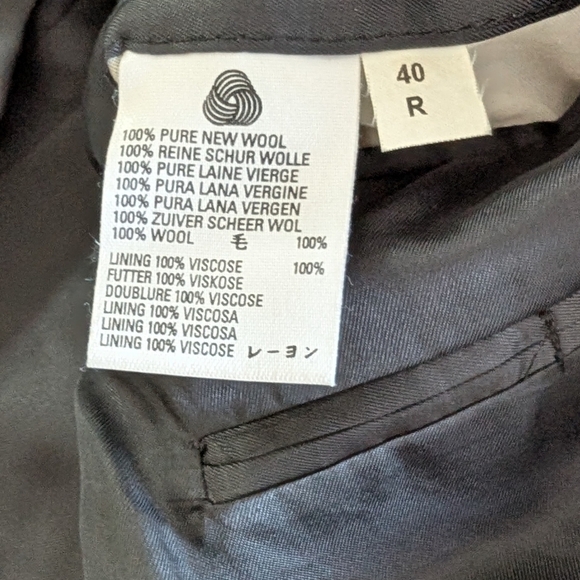 🇬🇧GIEVES & HAWKES greyish/brownish pinstripes jacket - Picture 11 of 11